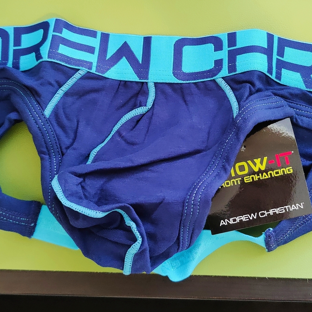 Andrew Christian Blue Briefs men Jockstrap